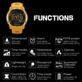 thumbnail image 4 of Men Digital Watch Men's Sports Watches Dual Time Pedometer Waterproof 50M Digital Watch, 4 of 7