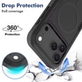 thumbnail image 3 of [PST] iPhone 17 Pro Case, Dual Layer Magnetic Wireless Charging Case MagSafe Compatible, 3 of 5