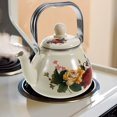 thumbnail image 4 of HAOANFloral Camping Kettle Retro Electric Tea Enamel Pot, 4 of 8