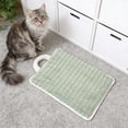 thumbnail image 2 of Soft Striped Washable Pet Bed Mat With Hanging Loop Comfortable Kennel Pad For Small Medium Dogs And Cats Ideal For Crate Use, 2 of 4