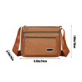 thumbnail image 3 of Premiums Textured Leather Shoulder Crossbody Bag Adjustable Strap Lightweight Spacious Handbag For Travel Work Daily Necessary, 3 of 6