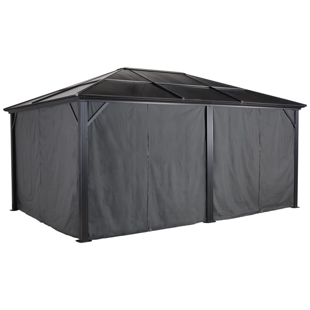 Sojag Meridien 12 x 16 x 7 ft Grey Curtains for Gazebo, Spun