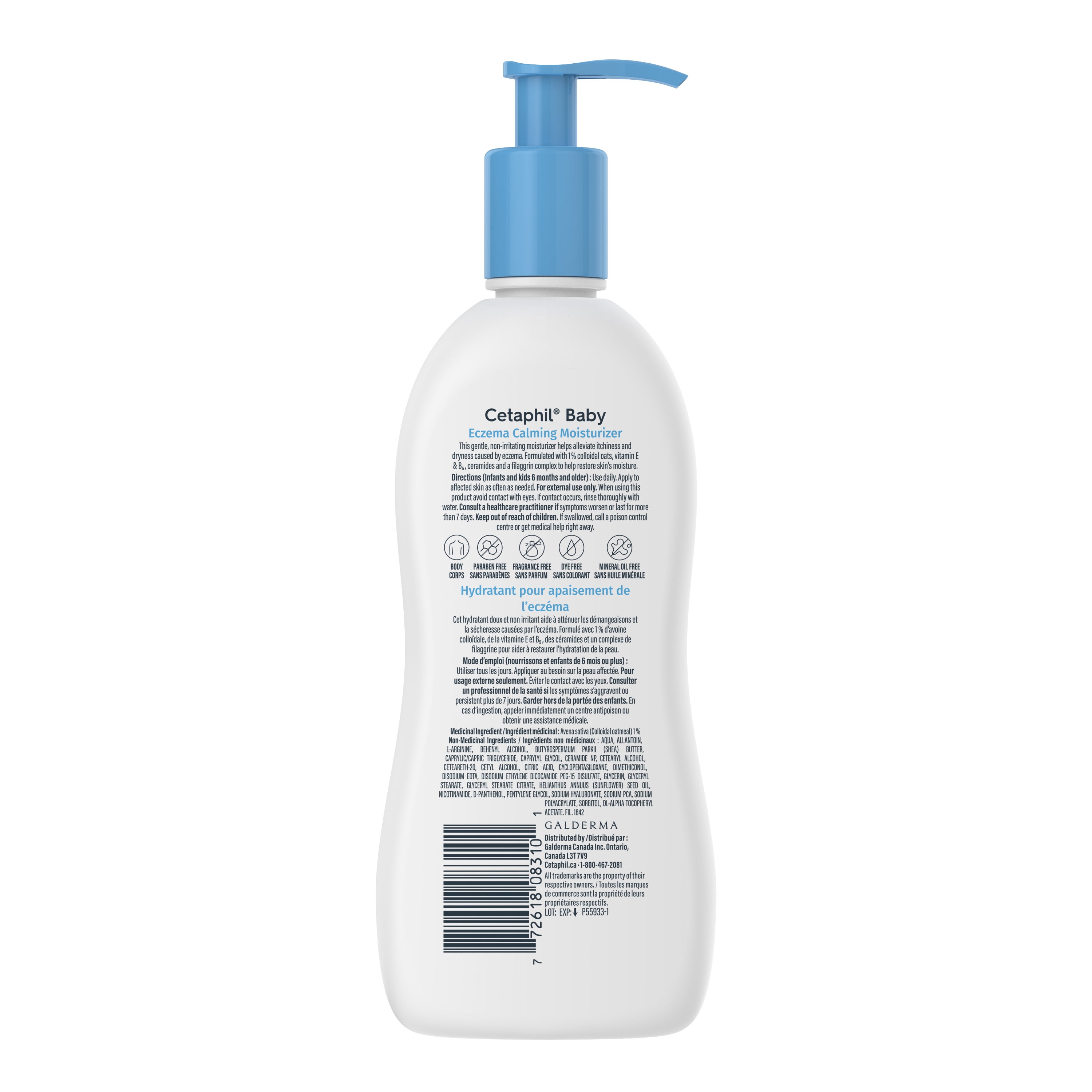 Cetaphil Baby Eczema Calming Moisturizer | With Colloidal Oats, Ceramides, Shea Butter and Filaggrin | For Dry Itchy Skin | 295ml
