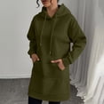 thumbnail image 4 of Timegard Sweatshirts for Women Long Sleeve Hoodies Mid Length Pullover Casual Comfy Dress with Pockets, 4 of 8