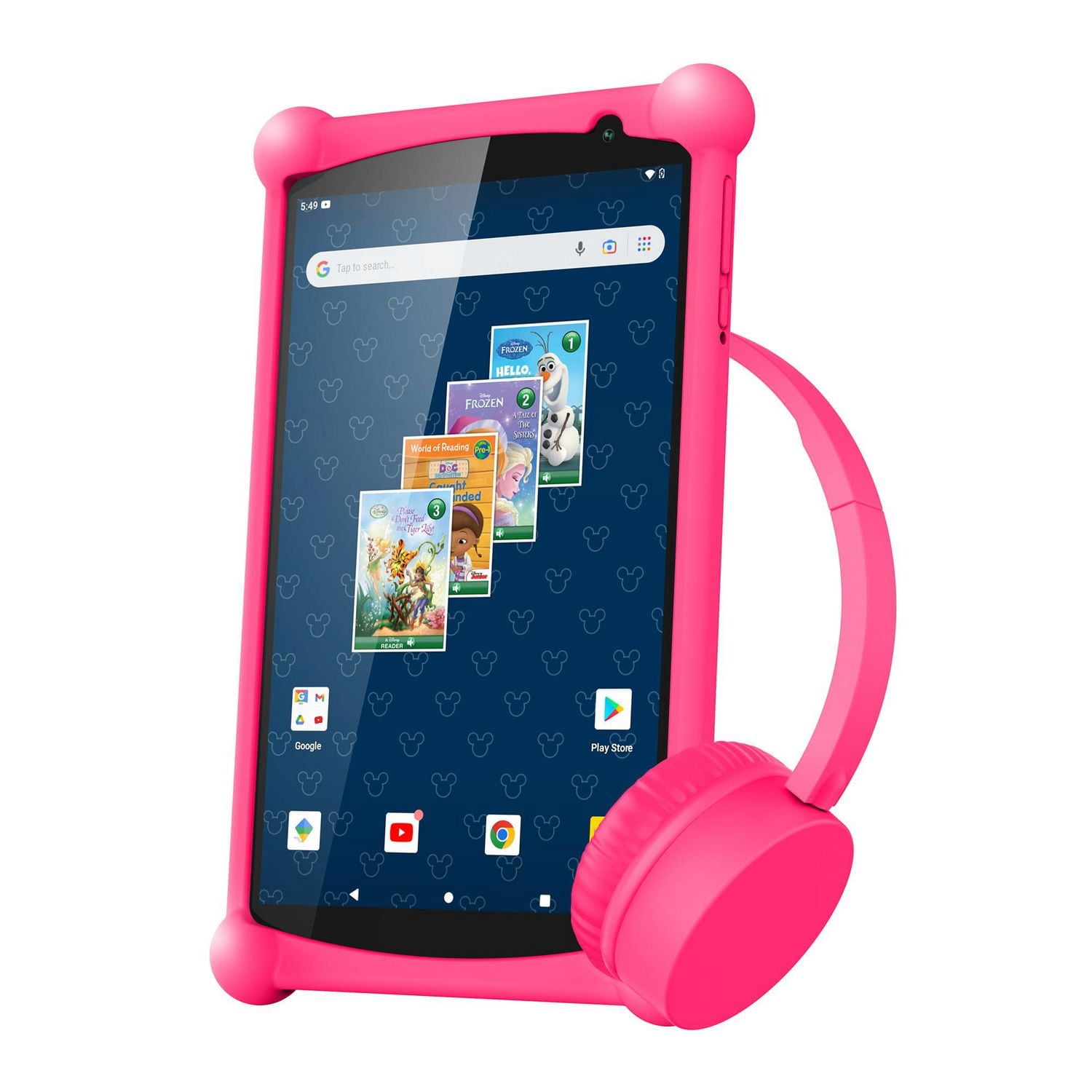 Ensemble tablette familiale Android Smartab 8 po de Disney avec écouteurs et étui antichoc