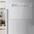thumbnail image 1 of Magnetic Acrylic Calendar Board for Refrigerator, Monthly & Weekly Planner, Dry Erase Whiteboard, Home & Office Program Management, Clear, 1 of 7