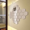 thumbnail image 1 of 32Pcs Acrylic Mirror Wall Stickers Hexagon Shape Reflective Smooth Home Party Decorations Decals Waterproof Stereo Wallpaper Classroom Door Party, 1 of 7