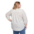 thumbnail image 3 of Lane Bryant Women's Plus 3/4 Sleeve Blouse, 3 of 6