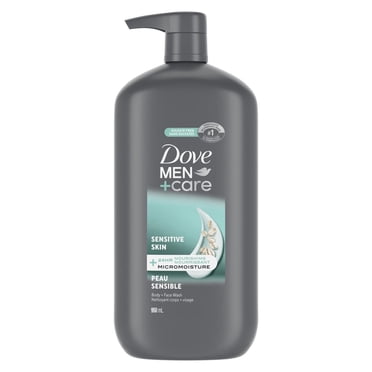 Dove Men+Care Body + Face Wash Sensitive Skin 24H Nourishing, 950 ml