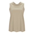thumbnail image 2 of Hot Sale!!Women's Lace Collision Color Long Sleeve Big Drop Collar Loose Draw Pleated Two Tops, 2 of 6