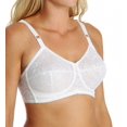 thumbnail image 1 of Women's Rago 2101 Lacette Satin and Lace Wireless Support Bra (White 46B), 1 of 4