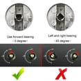 thumbnail image 4 of 2 Pcs Interrupteurs Rotatifs Bouton Rond Brûleur de Cuisinière Bouton Rond Cuisinière Four Pièces de Cuisine Poignées Bouton d'Interrupteur de Feu en Métal, 8 mm, Type 2, 4 of 9