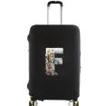 thumbnail image 1 of Luggage Covers Protective Cover Travel Luggage Scratch Proof Dust Cover Reusable Dust Cover Washable Fish Letter Print Pattern 8fish letter F S, 1 of 6