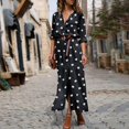 thumbnail image 2 of Ketyyh-chn99 Robes Femmes Femme Élégante Robe de Soirée Robe de Plage Automne Décontractée Ample Robe Mini Noir,G, 2 of 4