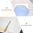 thumbnail image 2 of 12pcs Document Bag Test Paper Document Bag A5 File Storage Bag Travel Business Bag, 2 of 7