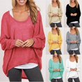 thumbnail image 2 of Hauts à Manches Longues Décontractés pour Femmes T-Shirt S-XXL, 2 of 2