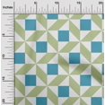 thumbnail image 1 of oneOone Viscose Chiffon Fabric Triangle|Parallelogram & Square Geometric Printed Fabric 1 Yard 42 Inch Wide, 1 of 4