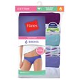 thumbnail image 1 of Hanes Bikini en Coton Sans Remontée pour Femmes - Article à Succès, 6, Assortis, 1 of 3