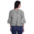 thumbnail image 2 of Moomaya Hauts Boho Coton Décontractés Amples Blouses Haut d'Été Col Rond T-Shirt, 2 of 4