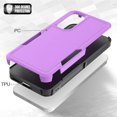 thumbnail image 4 of KOMI for Samsung Galaxy S25 Case with HD Screen Protector, 10 FT Military Grade Drop Protection, Anti-Slip Phone Case, Purple, 4 of 5