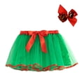 thumbnail image 1 of Yuyuzo Jupe Superposée Jupes Mini en Tulle pour Filles Robe de Danse Princesse Robes Colorées à Volants avec Bandeau à Nœud, 1 of 7