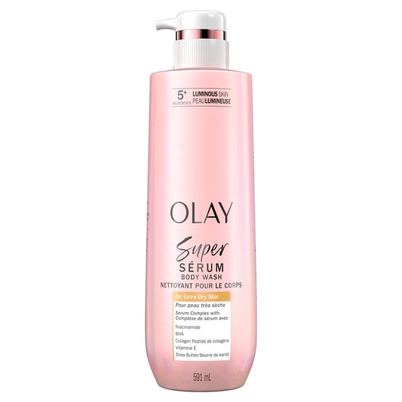 Nettoyant pour le corps Olay Super sérum pour peau très sèche, complexe de sérum pour une peau lumineuse, 591 mL