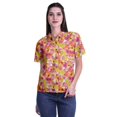 thumbnail image 1 of Moomaya Chemise à Manches Mi-Longues Imprimée pour Femmes, Col Boutonné, Haut Décontracté, 1 of 5