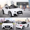 thumbnail image 3 of Gymax 12V Audi TT RS Electric Kids Ride On Car Licensed Remote Control MP3, 3 of 10