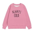 thumbnail image 4 of Hauts à Manches Longues pour Bébé en Liquidation Chandail à Col Rond Surdimensionné pour Filles Mode pour Enfants Chandail à Manches Longues à Enfiler Hauts 1-12 Ans Chandail pour Nourrisson Roses 1-2T, 4 of 6