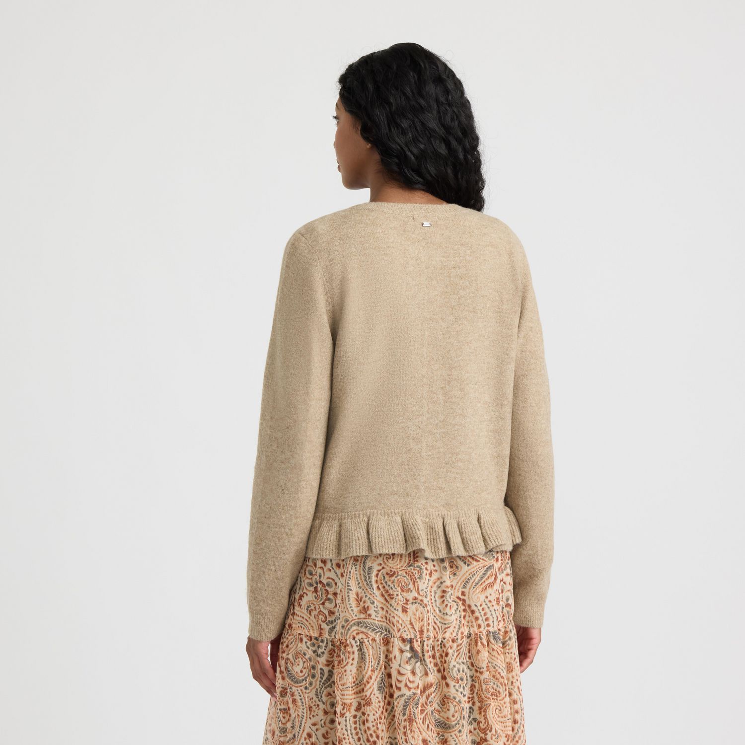Cardigan orné de volants à l’avant et l’ourlet Mexx pour femmes