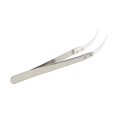 thumbnail image 4 of Utoolmart Precision Ceramic Tweezers Non-Conductive Heat Resistant Anti-Static Curved Tweezers Silver Tone White for Pinching Coils While Firing 2 pcs, 4 of 4