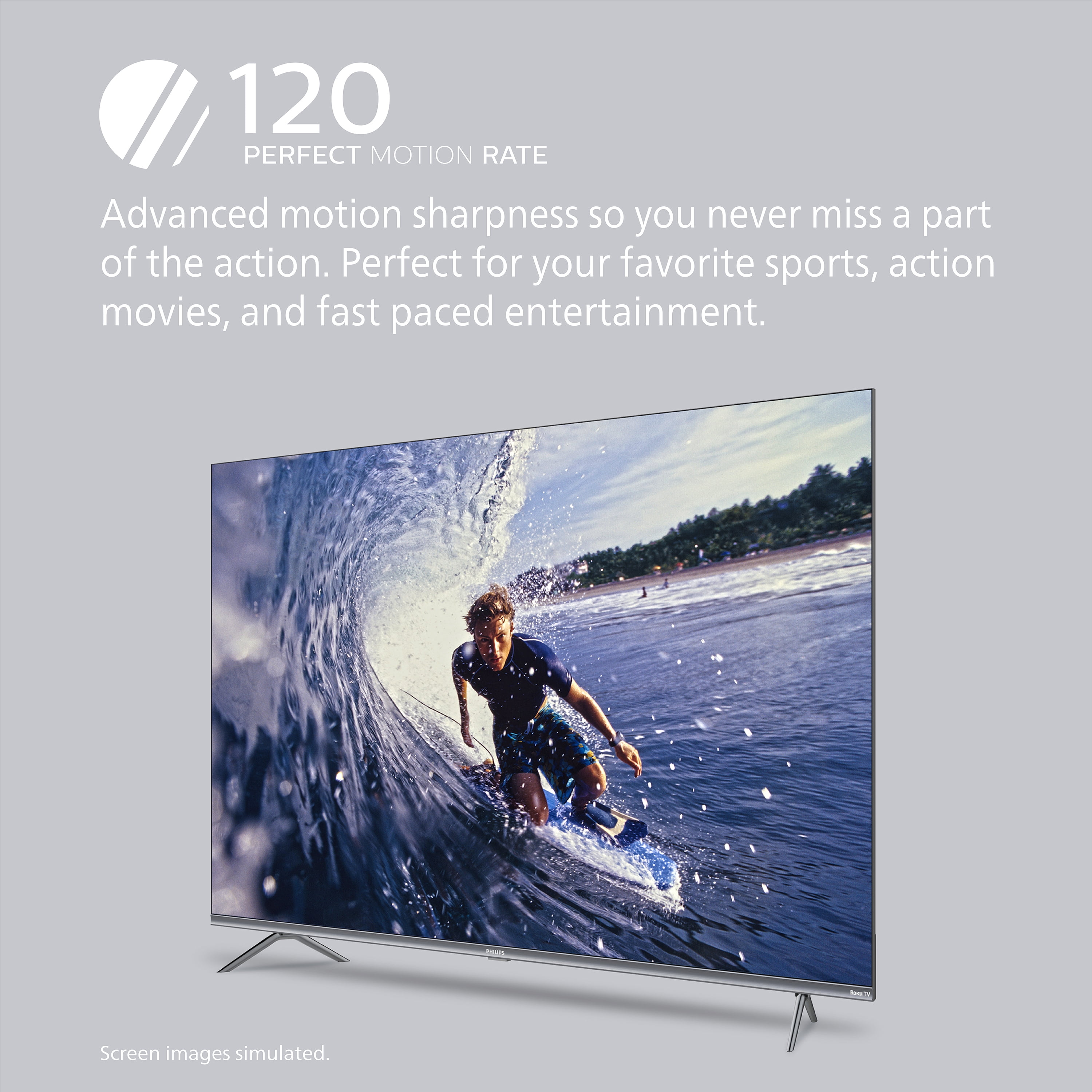 Philips 50" 4K UHD QLED, 7676 Series QLED TV, 50PQL7676/F6