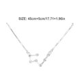 thumbnail image 3 of Constellation Theme DIY Rhinestone Friendship Necklace Ins Creative Adjustable Pendant for Lover Friend Festival Birthday Gifts Taurus Silver, 3 of 6