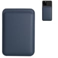 thumbnail image 2 of Portefeuille Magnétique pour Apple Magsafe - Porte-Cartes de Téléphone Cellulaire en Tissu Extensible - Bleu Foncé, 2 of 4