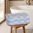 thumbnail image 2 of Mainstays 2-Pack Bath Towels, Sky Check, 2 of 7