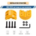thumbnail image 2 of ORUYROP Winch Cable Hook Stopper, Silicone Rubber Stopper Protects Synthetic Winch Rope, Towing Hook, Cable Line for ATV UTV, Yellow, 2 of 6