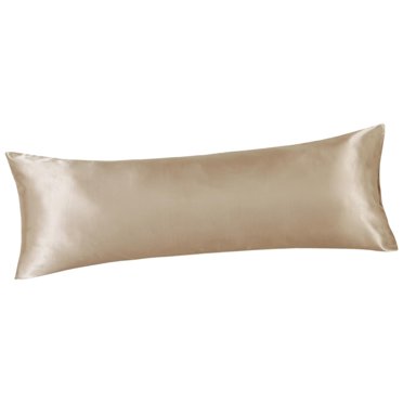 Cooling Body Pillow Case Breathable 51x137cm for Machine Washable Khaki