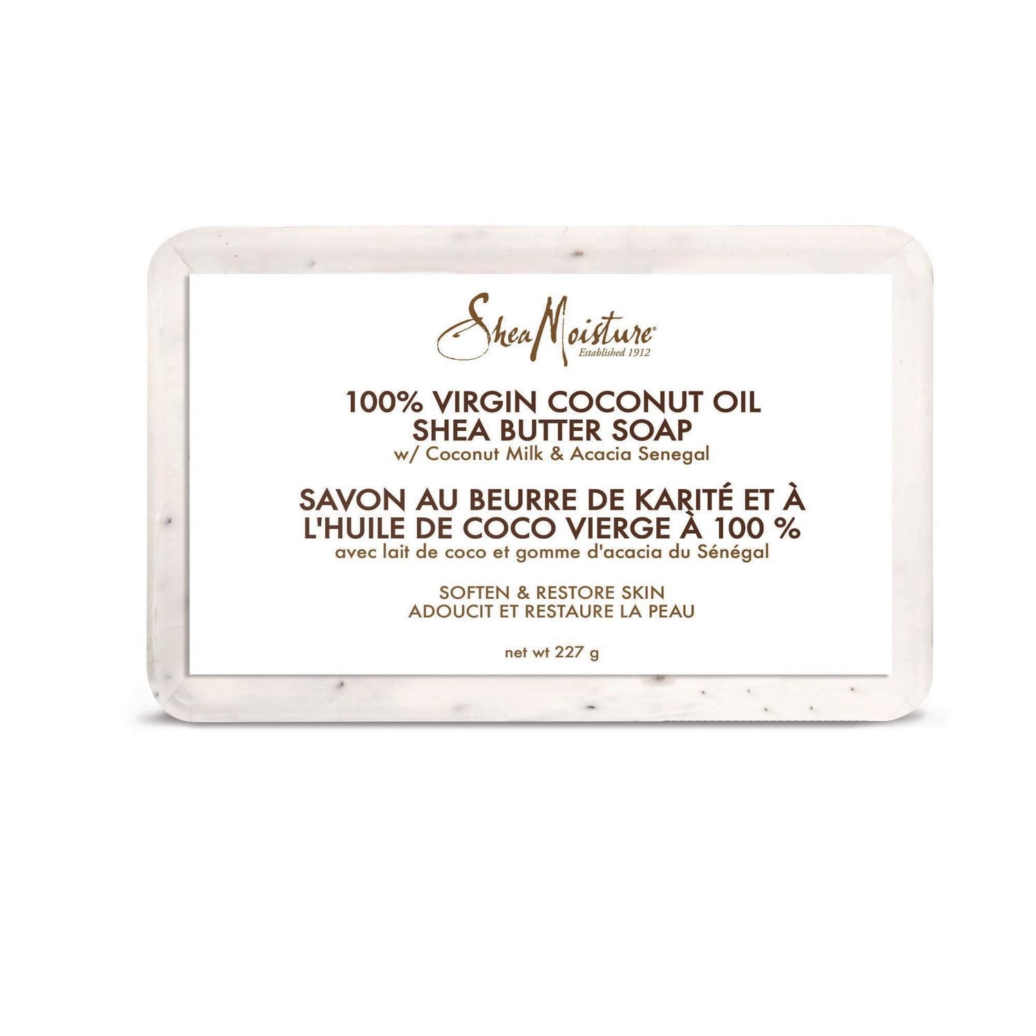 Savon au beurre de karité Shea Moisture Huile de coco vierge à 100 %