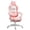 Rose, variante sur HOMCOM Chaise de Jeu Mignonne, Chaise de Gamer Inclinable avec Repose-Pieds, Rose