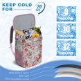 thumbnail image 2 of Floral Print and Skull Design Insulated Cooler Backpack - 20L Leakproof & Easy to Clean, Great for Camping, 2 of 4