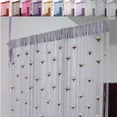 thumbnail image 2 of TIELUTT Rose Thread Door Curtain 2024 39x79 Inch String Total Curtains for Bedroom Shower Curtain for Small Shower Cold Blocking Window Curtains 6 Foot Curtains Sheer Curtains 96 Inches Long 4 Panels, 2 of 8
