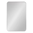 thumbnail image 2 of Kate and Laurel Zayda Radius Rectangle Framed Wall Mirror, Silver 20x30, 2 of 9