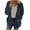 Dark Blue, variant on fartey Womens Fuzzy Sherpa Hooded Cardigan Coat Winter Double Fleece Open Front Jacket Coat Plush Warm Plus Size Button Down Outwear, S-5XL