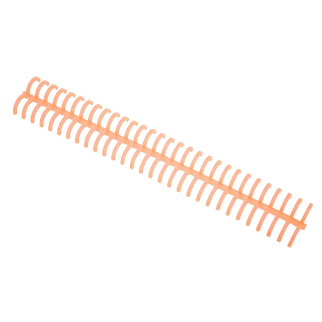 Spiral Binding Coil, 16mm Inner Diameter 10Pcs Pretty Colour Sheet Binding Comb For Page Orange