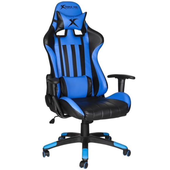 Xtrike Me GC-905 - Gaming Chair on Wheels, Adjustable and Ergonomic, Blue