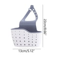 thumbnail image 2 of Agiferg Kitchen Utensils Double-layer Sink Draining Basket Sponge Pool Storage Supplies Hanging Basket Draining Rack, 2 of 2