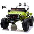 thumbnail image 1 of VOLTZ TOYS Lifted Monster Jeep Style 24V 2-Seater Kids Ride-On Off-Road Car Truck, 4WD Motorized Toy Vehicle with Parent Remote Control, Leather Seat, EVA Tires, Green, 1 of 7