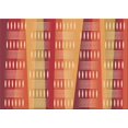thumbnail image 1 of Ahgly Company Tapis Rectangulaire Orange Lavable en Machine, 7 Pieds x 9 Pieds, 1 of 7