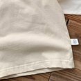 thumbnail image 4 of WEIYLL Girl's T-Shirts Summer Solid Color Crew Neck Ruched Flying Sleeve Casual Outing Child Tee Tops for 4-5 Years, 4 of 5