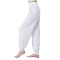 thumbnail image 4 of Dealovy Yoga Pants Womens High Waisted Belly Control Workout Running Sweatpants Solid Color Jogger Trousers, 4 of 5
